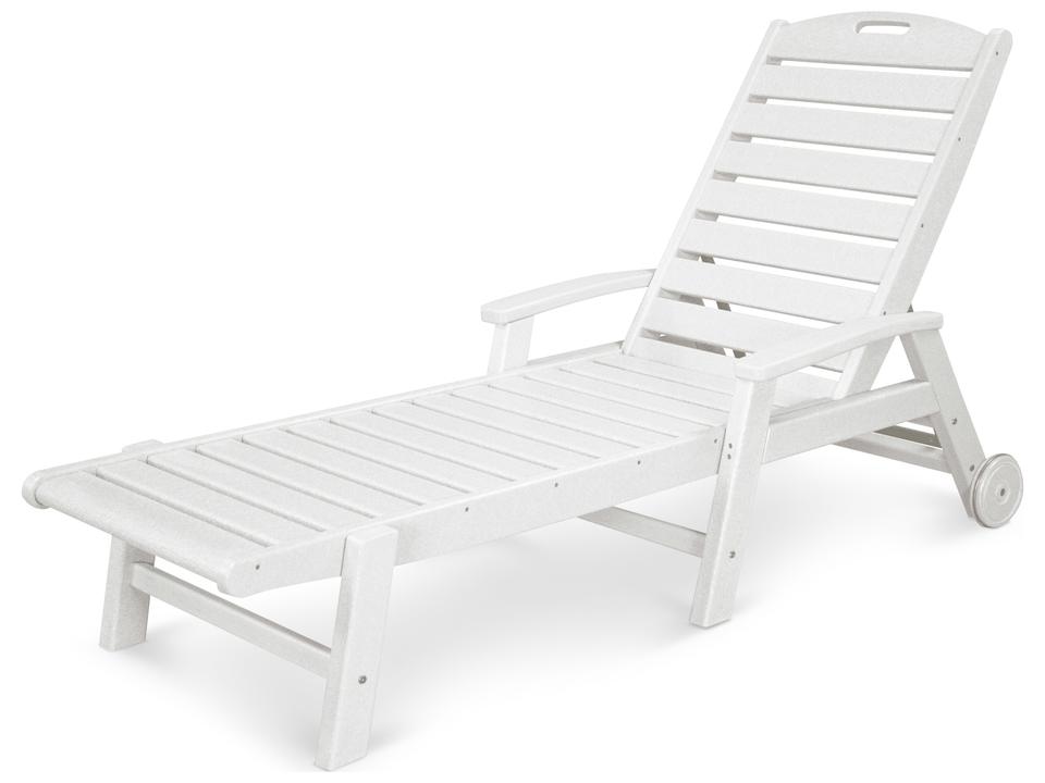 ® Outdoor Furniture™ Yacht Club Recycled Plastic Wheeled Chaise Lounge