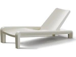 Ivory Resin Chaise Lounge