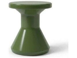 Moss Resin Round End Table