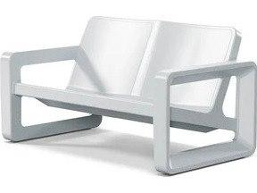 Deck Concrete Gray Resin Loveseat