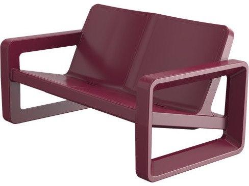Deck Tempranillo Resin Loveseat