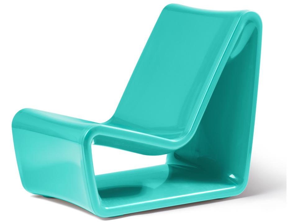 Loop Marine Grade Polyethylene Lounge Chair in Seafoam Green