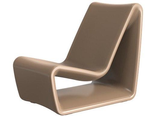 Loop Taupe Resin Lounge Chair