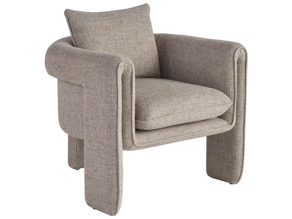 Arlo Accent Chair Melic Dune Fabric Abstract Silhouette