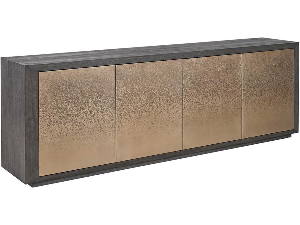 Modern Gold Oak Wood Accent Chest