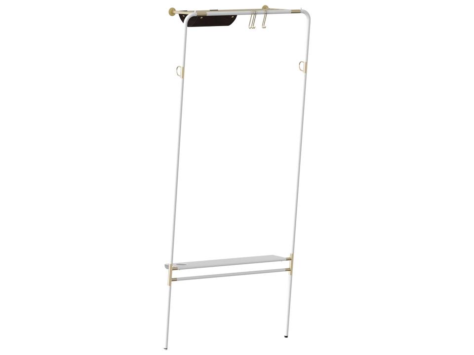 Lean On Me White Coat Rack