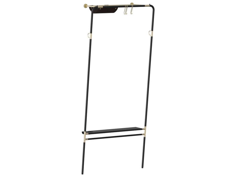 Lean On Me Black Coat Rack
