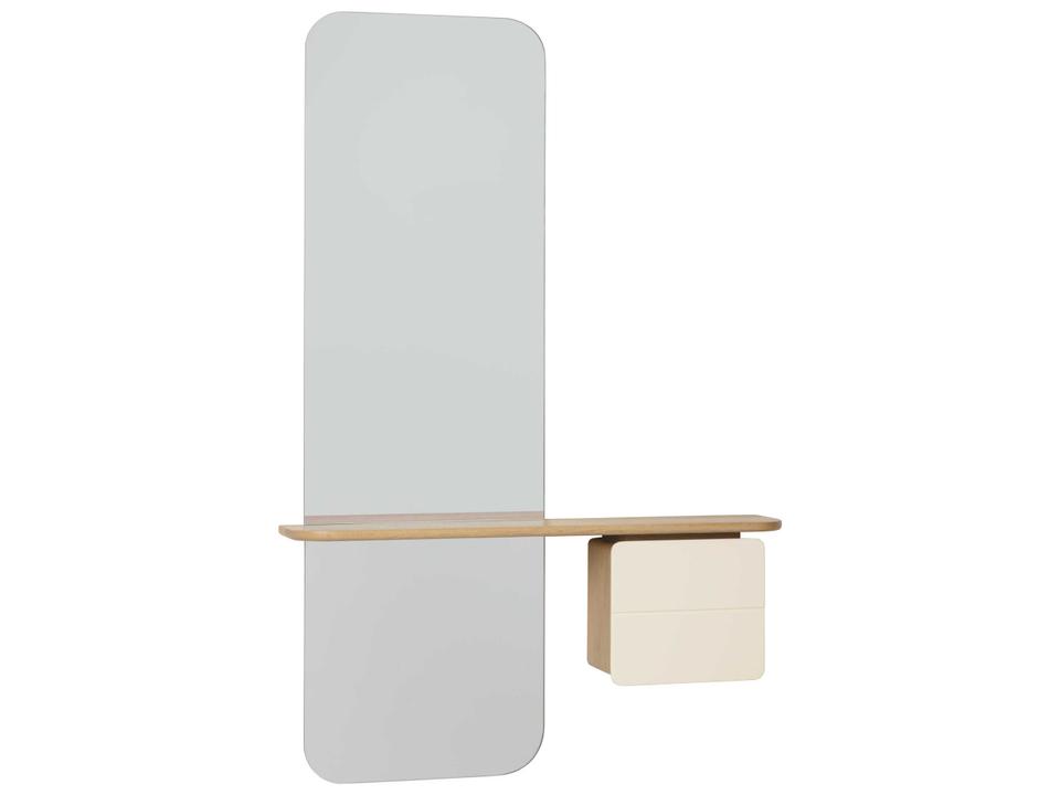 One More Look Light Oak Wall Mirror Rectangular