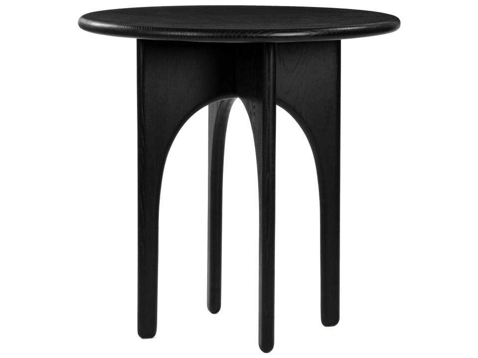 Luna Round Wood Charcoal Dining Table
