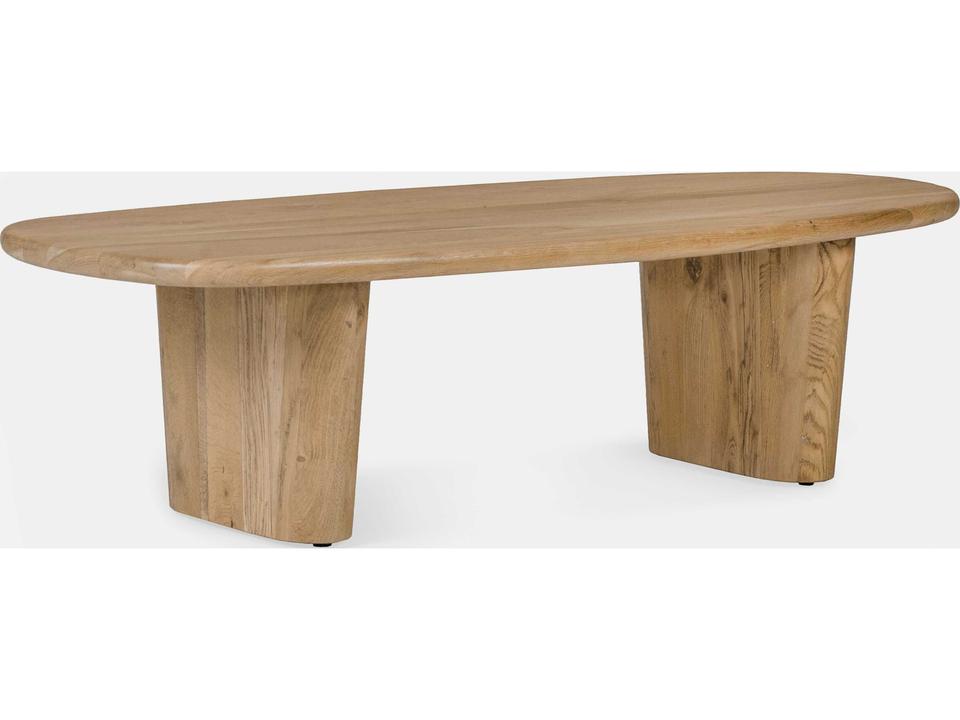 Laurel Oval Wood Natural Coffee Table