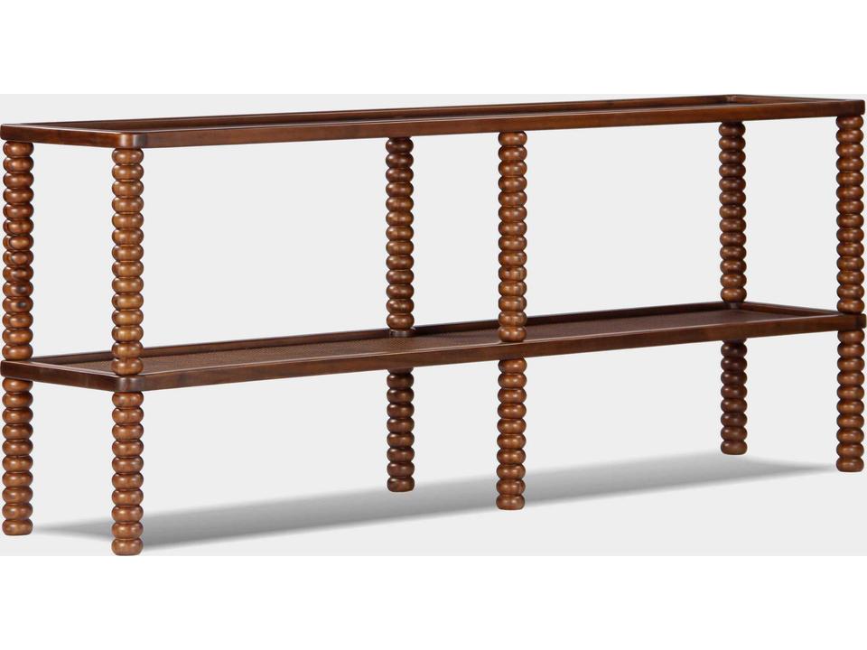 Twist Rectangular Wood Mellow Bourbon Console Table