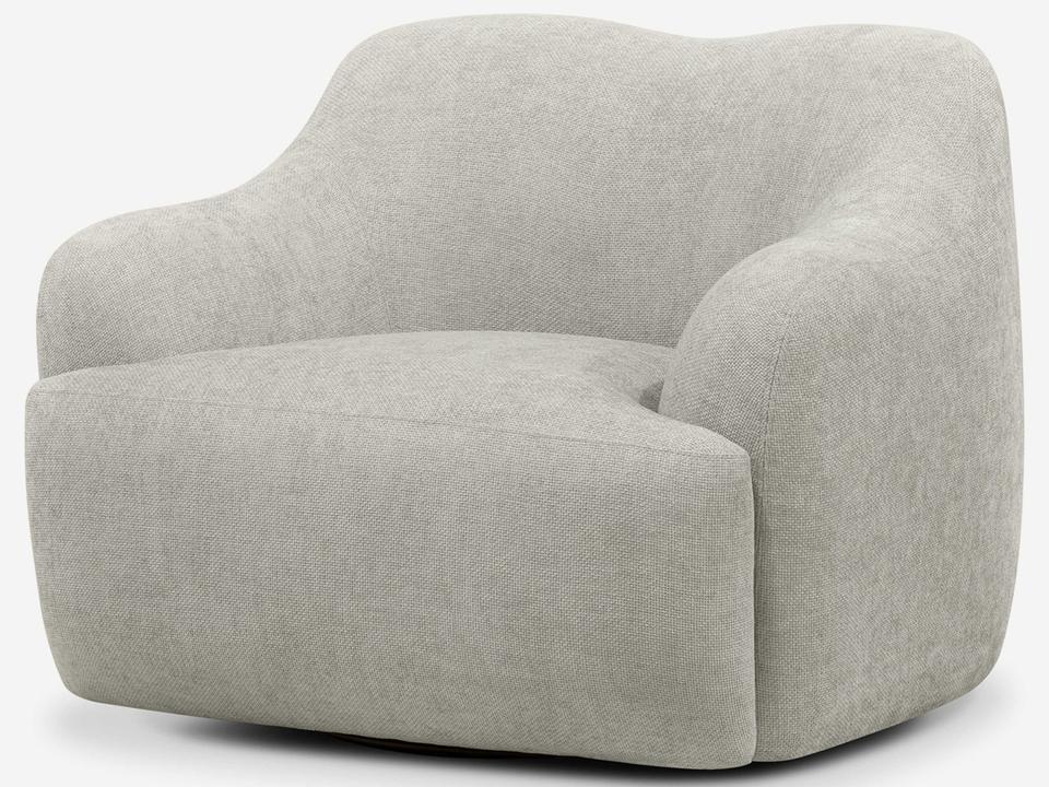 Orla Swivel Gray Accent Chair