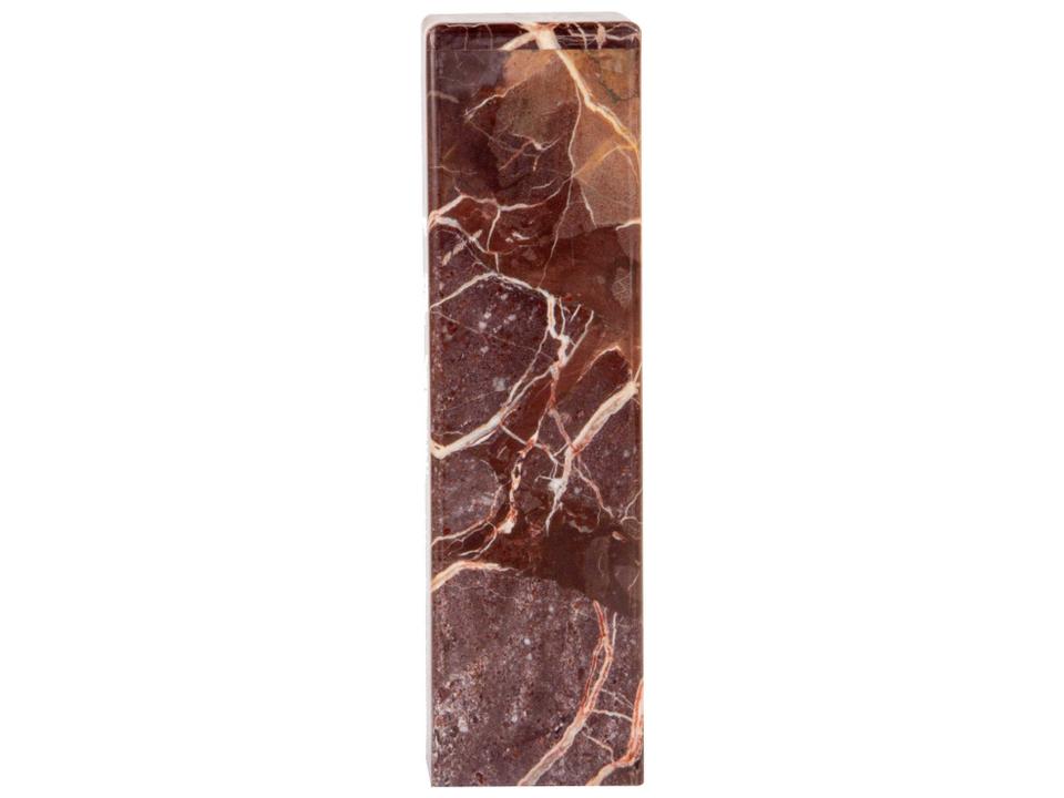 Delta Square Marble Red Levanto End Table