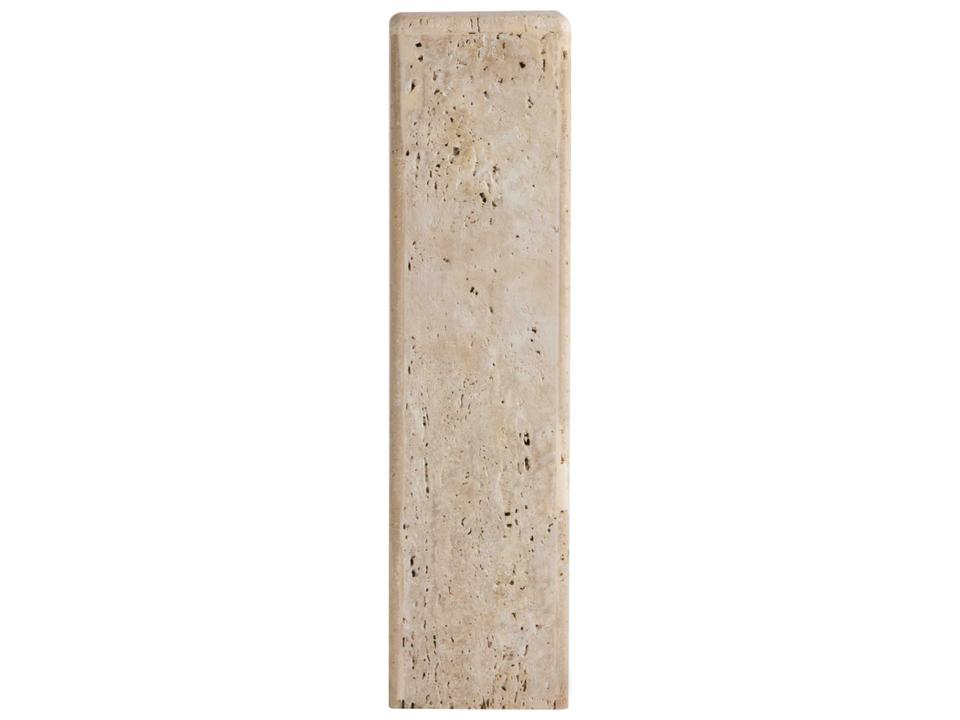 Delta Square Marble Travertine End Table