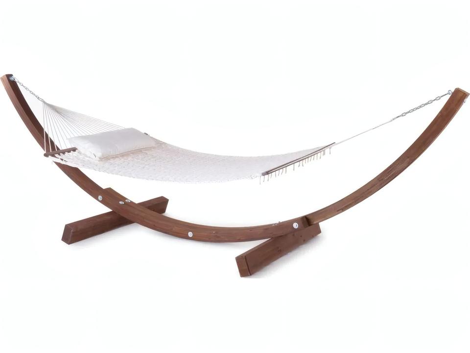 UnoPiu Amanda Hammock Complete with Net 100 % Cotton Off White