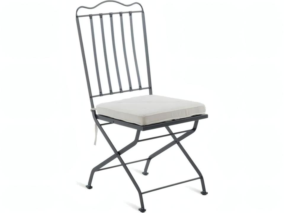 Unopiù Toscana Folding Side Chair in Graphite