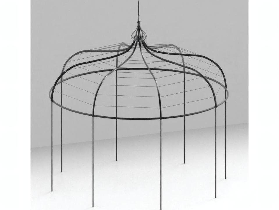 Unopiù Solaire Round Pavilion in Graphite