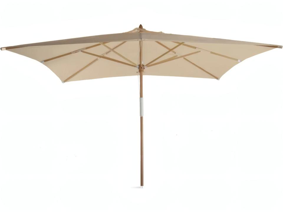 Unopiu Lipari Wood 157.48" x 118.11" Rectangular Umbrella