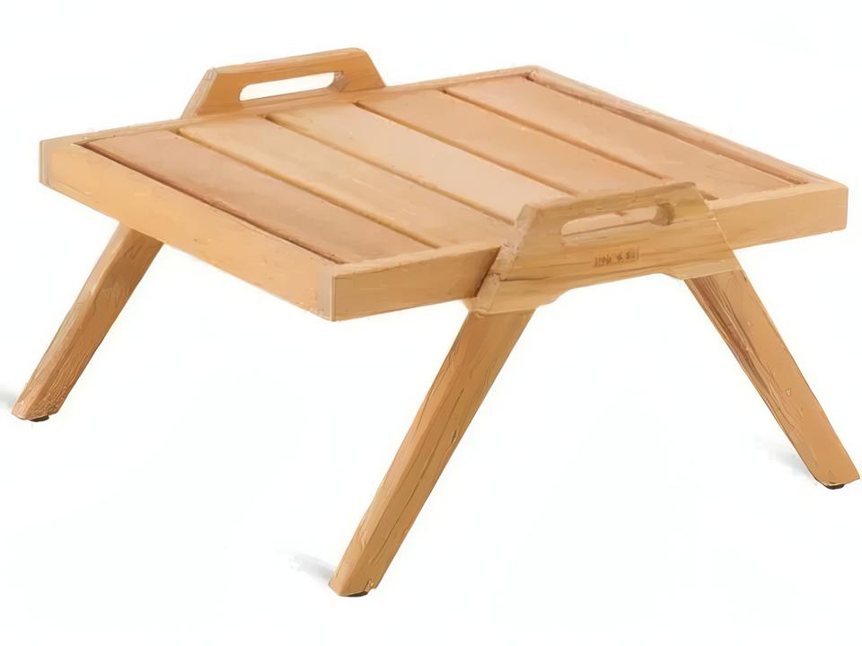 Synthesis 22-Inch Square Teak Stackable Coffee Table with Handles