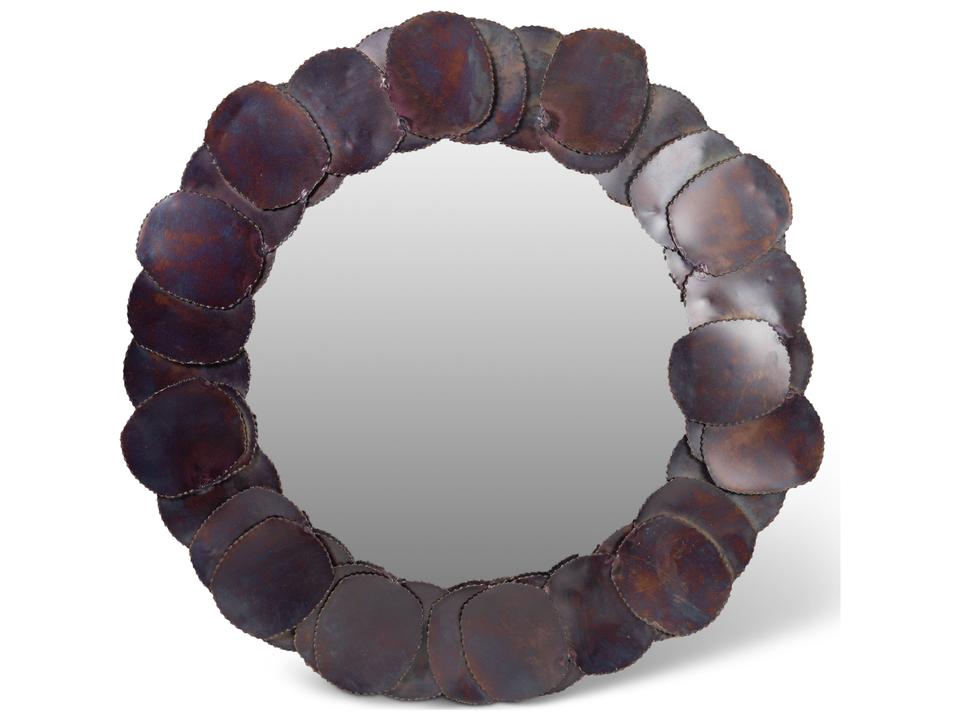 Suri Mirror Elements Cobalt Round Wall Decor