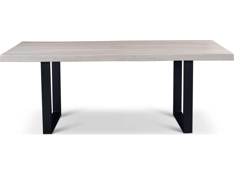Brooks Rectangular Wood Dining Table White Wash