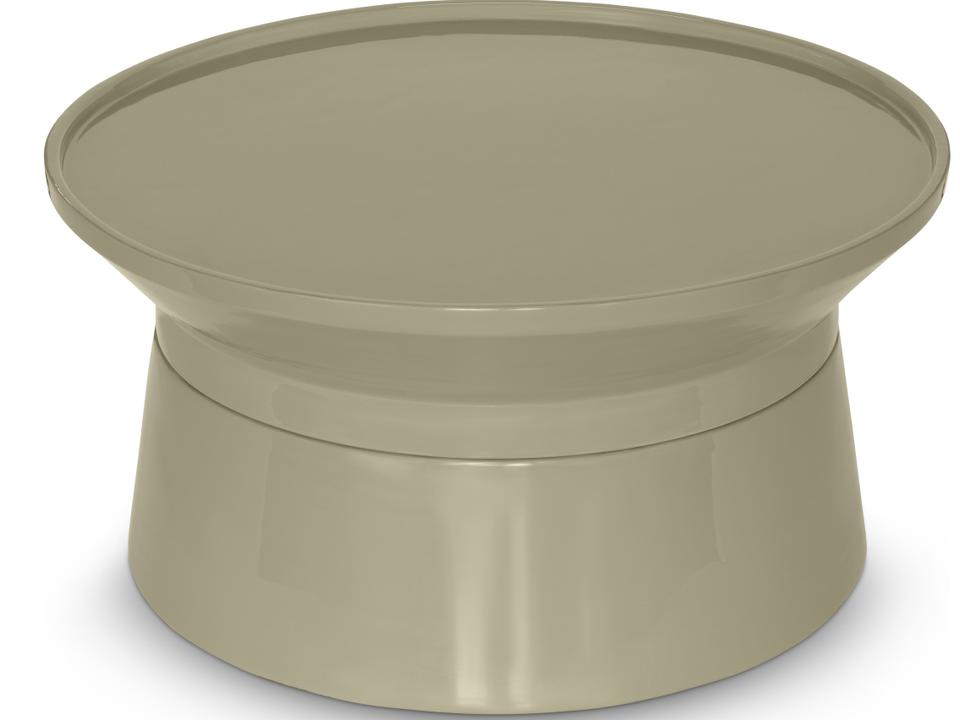 Sabine Round Metal Sage Green Coffee Table