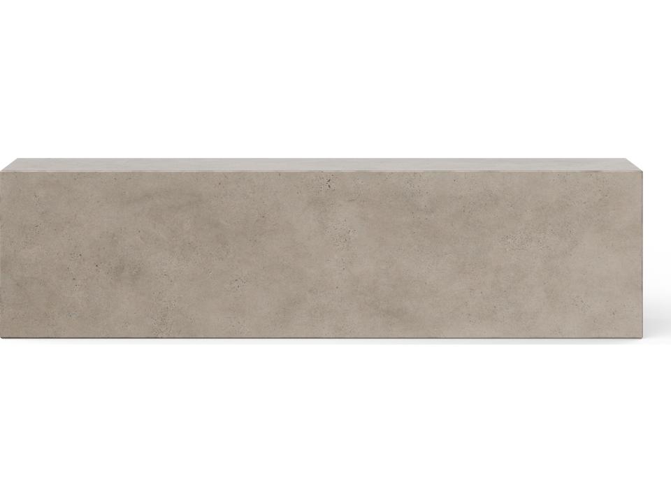 Mixx Una 60-Inch Fiber-Reinforced Concrete Bench in Dark Grey