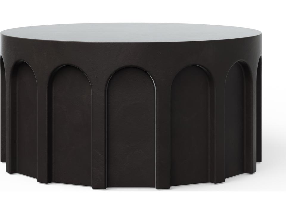Mixx Atlas Round Coffee Table in Lava Fiber-Reinforced Concrete