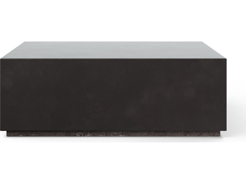 Mixx Bloc Square Outdoor Coffee Table in Lava Fiber-Reinforced Concrete
