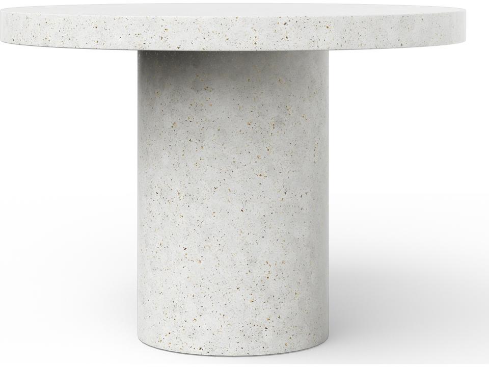 Mixx Circa 60-Inch Round Bar Height Dining Table in Ivory Terrazzo