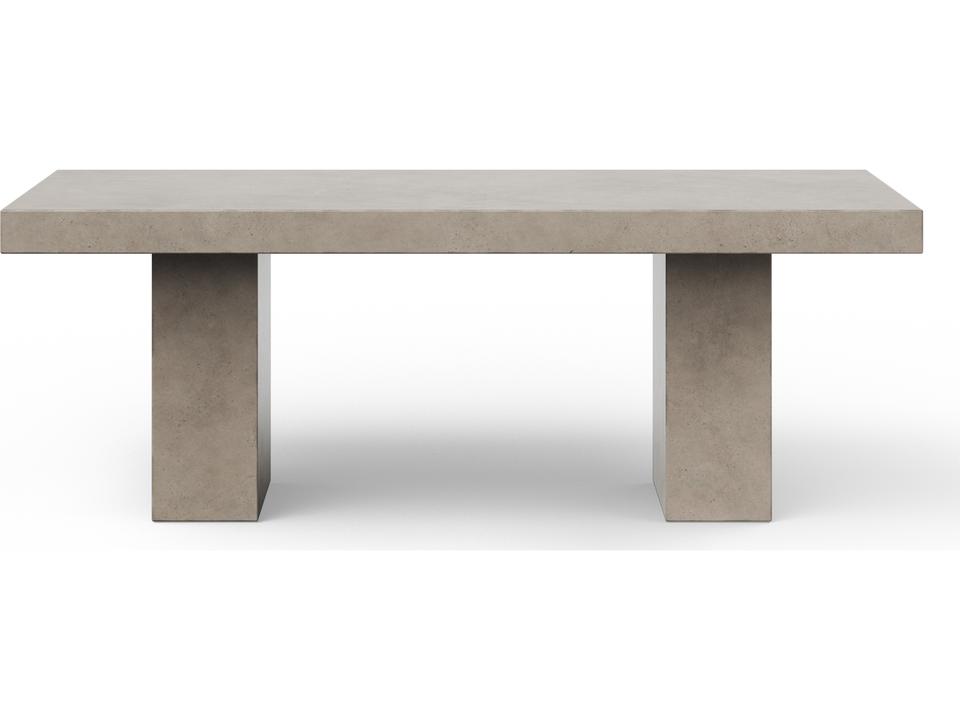 Mixx Elcor Rectangular Concrete Dining Table in Dark Grey