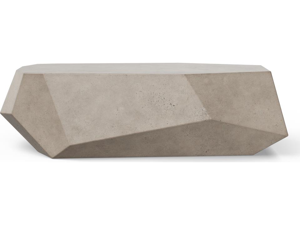 Mixx Dark Grey Concrete Octagon Coffee Table
