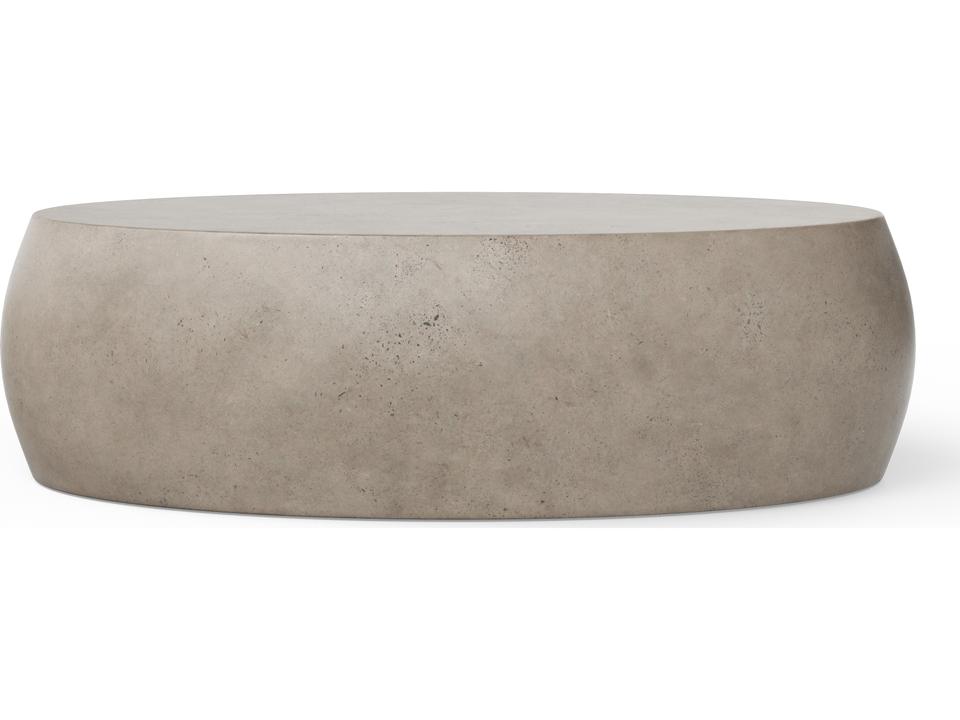Mixx Pebble Oval Coffee Table in Dark Grey