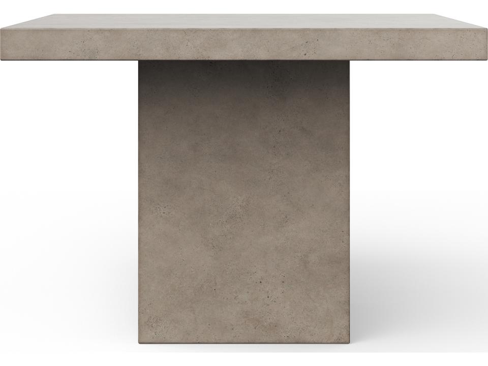 Mixx Una 59-Inch Square Bar Height Dining Table in Dark Grey Concrete