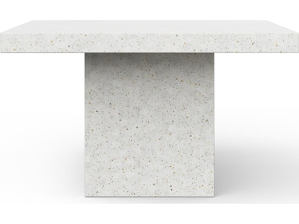 Una 59 Inch Square Counter Height Dining Table in Ivory Terrazzo