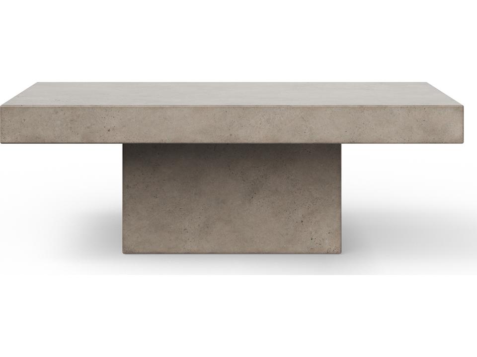 Una Rectangular Coffee Table in Dark Grey Concrete