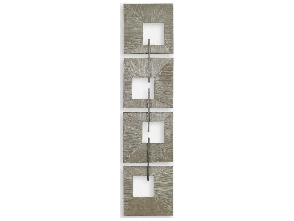 Linked Champagne Metal Wall Decor Gold and Silver