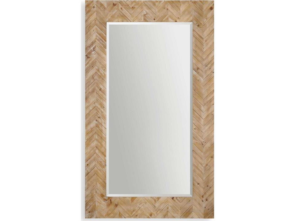 Demetria Oversized Wooden Floor Mirror