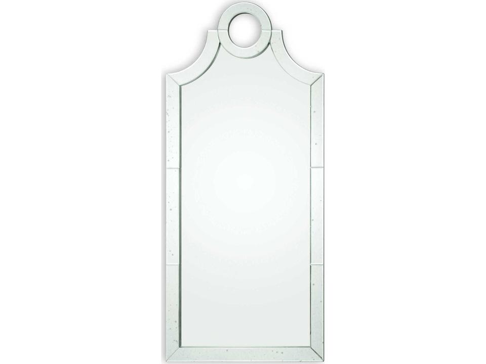 Acacius Arched Mirror with Antiqued Beveled Mirror Tiles 66 Inch Tall