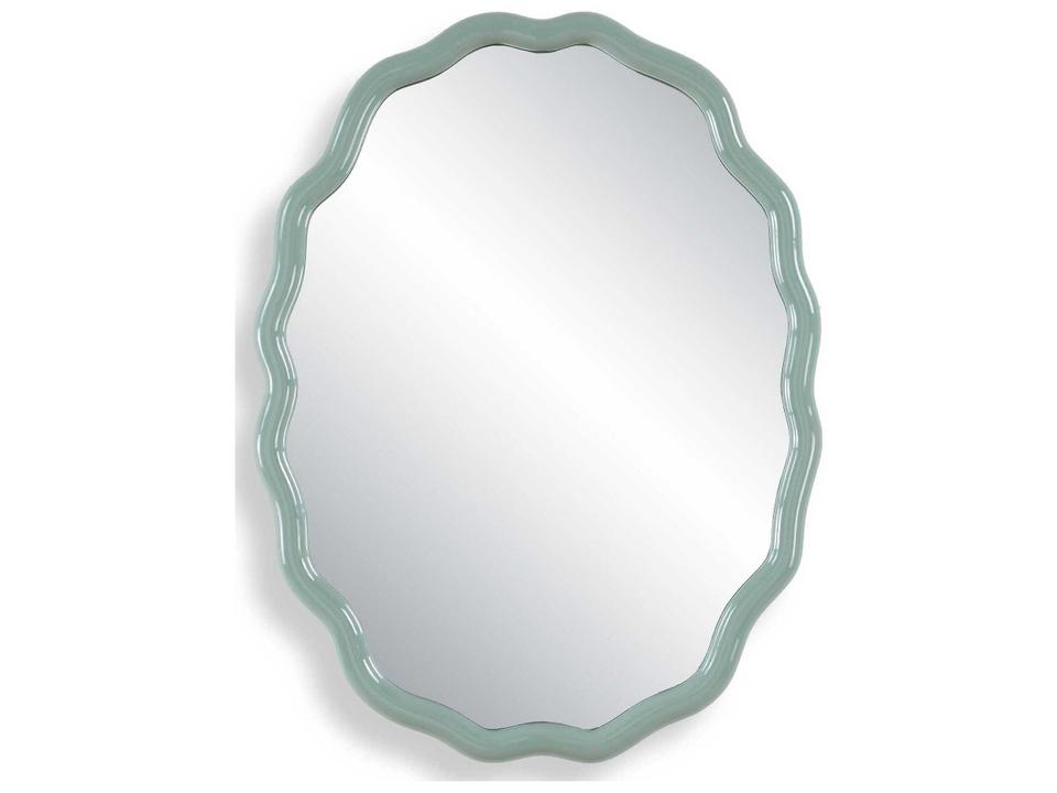 Isly Oval Wall Mirror in Robin's Egg Blue