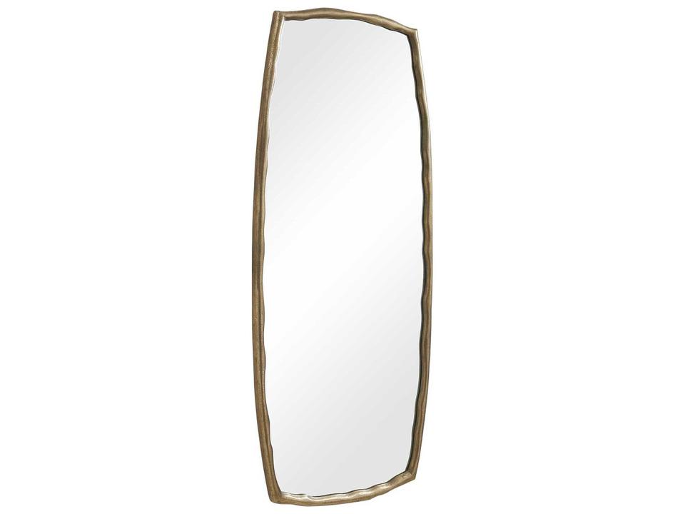 Adair Brass Gold Rectangular Wall Mirror