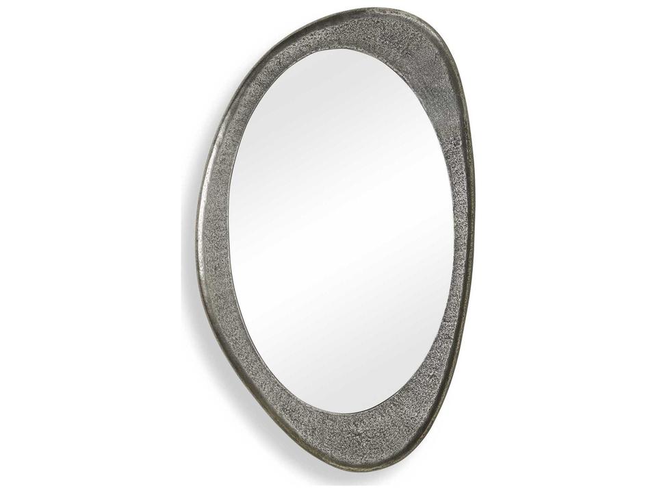 Schiller Silver Oval Wall Mirror