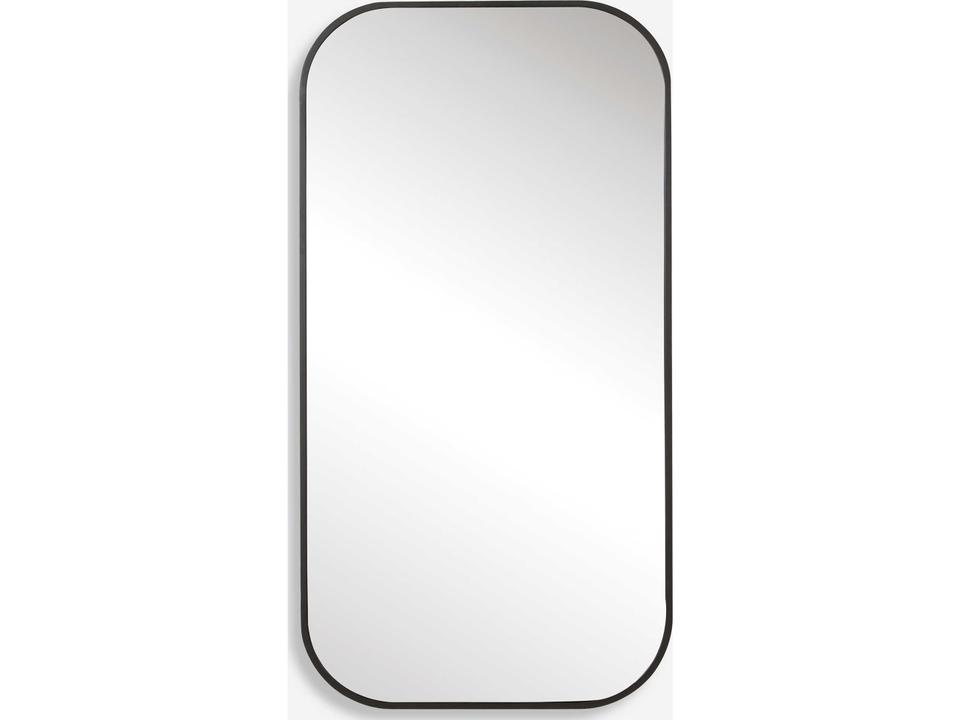 Taft Wall Mirror in Matte Black with Metal Frame