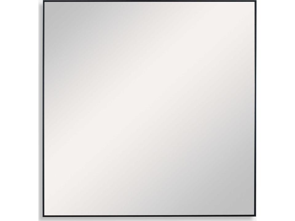 Alexo Square Wall Mirror in Matte Black