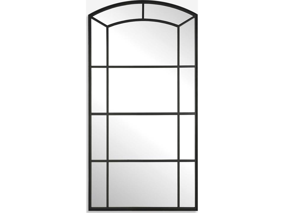 Camber Satin Black Floor Mirror