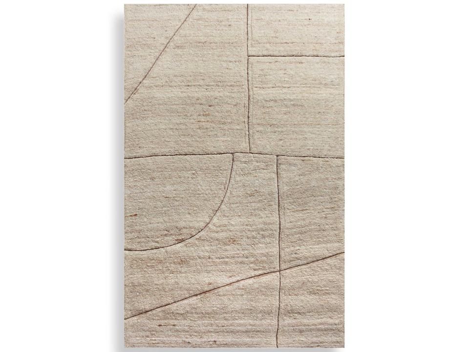 Kenyan Geometric Tufted Wool Area Rug