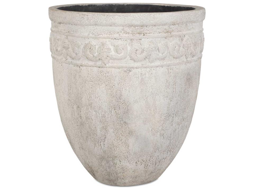 Timeless Terrace GFRC Outdoor Planter in White