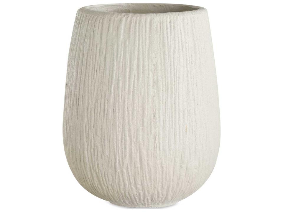Rustic Ridge 14-Inch Magnesium Oxide Outdoor Planter in Off-White