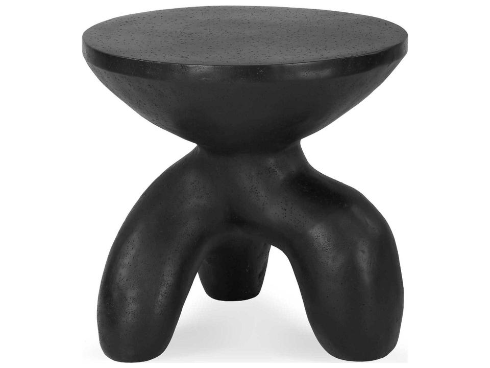Veta Wood Round End Table