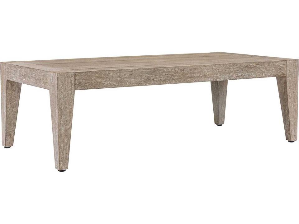 Kirkham Mahogany Rectangular Coffee Table in Cerused Wheat